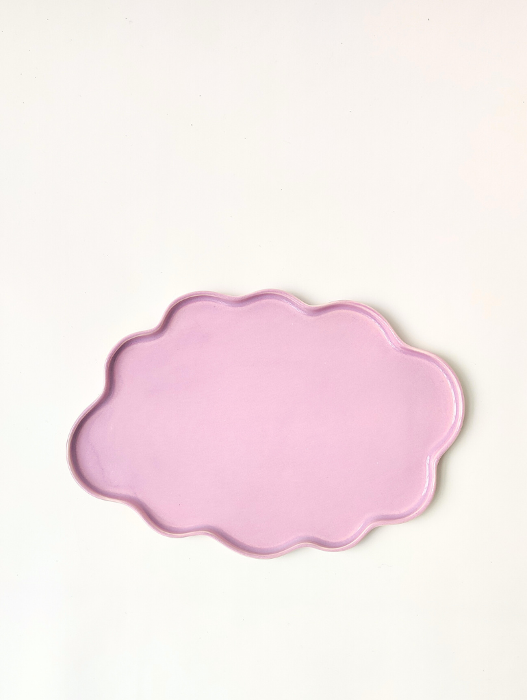 Munkaa Design Pilvi lautanen värissä Laventeli.