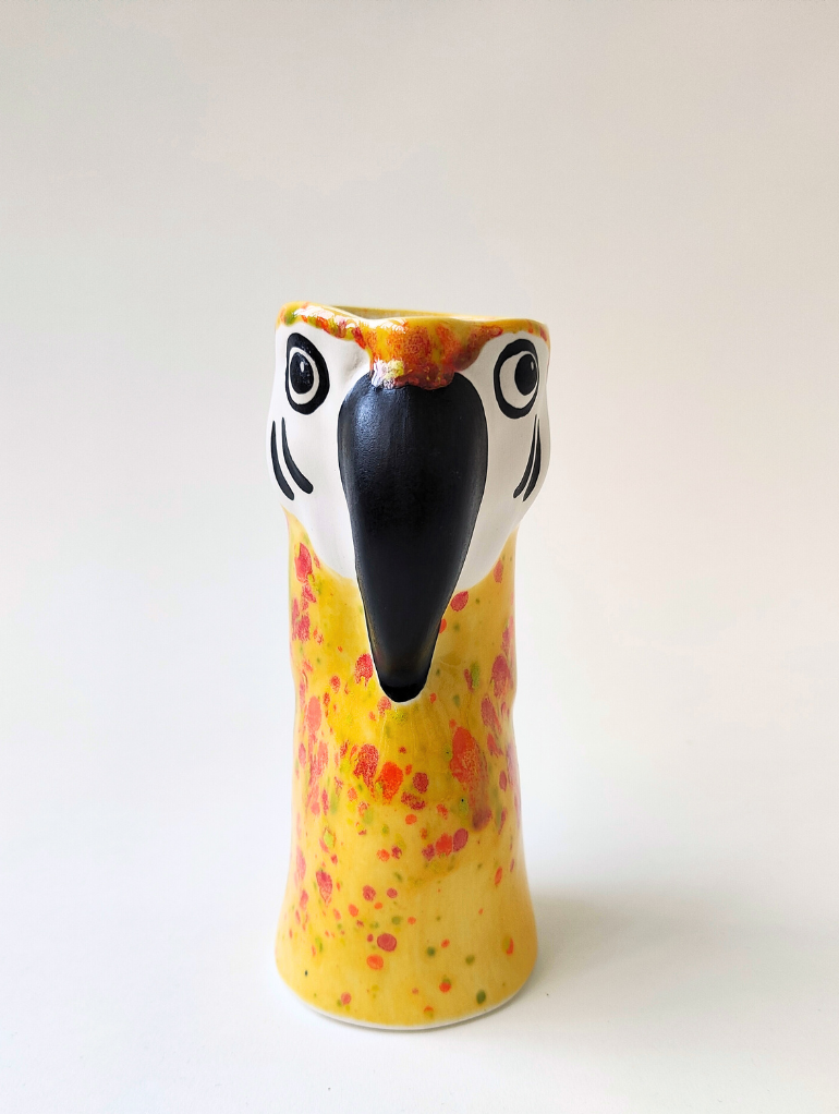 Papukaija-maljakko – Keltainen