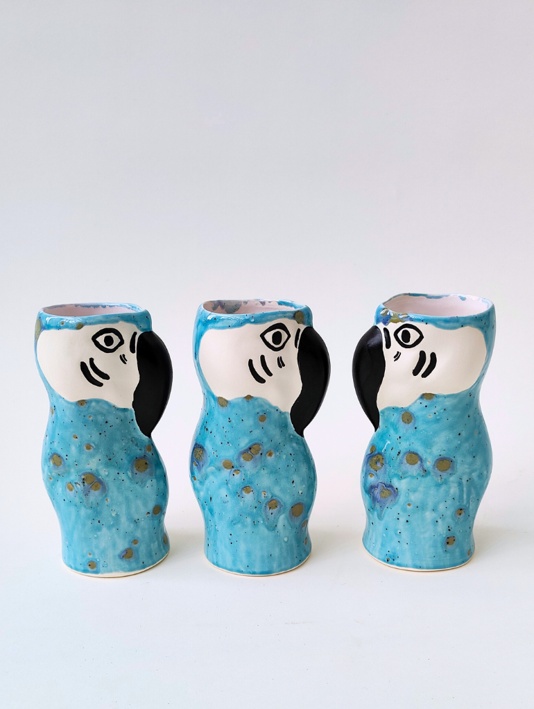 Papukaija-maljakko – Turkoosi